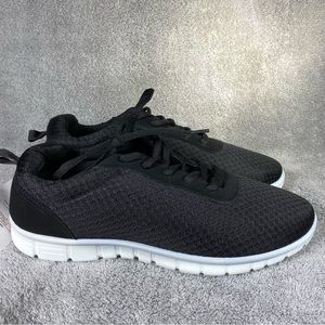 Bobbie Brooks Black and White Sneakers with Breathable Design Womens 8 New